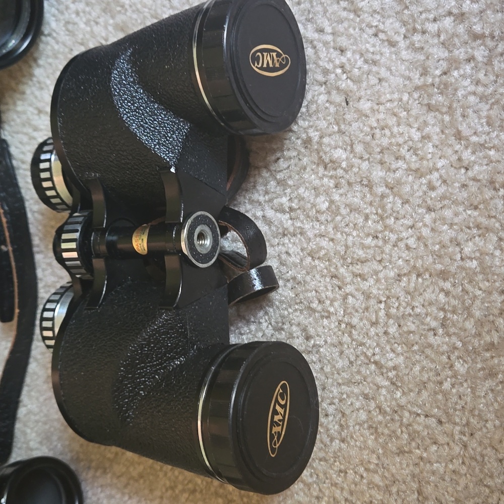 Vintage AMC Binoculars 7x35mm with Leather Case